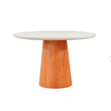 Mesa KRV 121 medida 1.30m Tampo e Vidro Off White